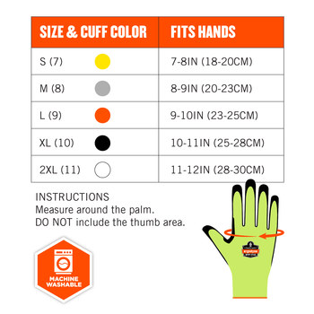 Ergodyne 7041 Lima Grande Guantes resistentes a cortes - 720476-17814