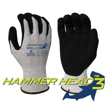 Armor Guys Hammer Head 3 Basetek Sal y pimienta Extrapequeño HDPE Guantes resistentes a cortes - ARMOR GUYS 02-023 XS