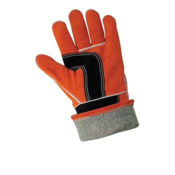 Global Glove CR1200 Rojizo Un tamaño para todos Cuero Dividir Guante para soldadura resistente al calor - Pulgar tipo ala - cr1200 lg