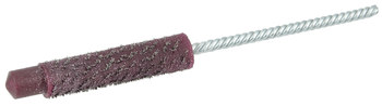 Weiler Polyflex Acero Espiral doble Cepillo en tubo - 5.4 pulg. longitud - Diámetro 5/8 pulg. - Diámetro de la cerda 0.010 pulg. - 35822
