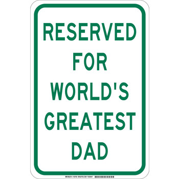 Imágen de Brady B-555 Aluminio Rectángulo Blanco Inglés Cartel de información, restricción y permiso de estacionamiento 129753 (Imagen principal del producto)