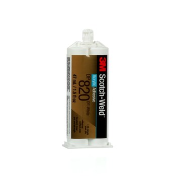 3M Scotch-Weld DP820 Blancuzco Base y acelerador (B/A) Adhesivo acrílico, 47 ml Duo-Pak | RSHughes.mx