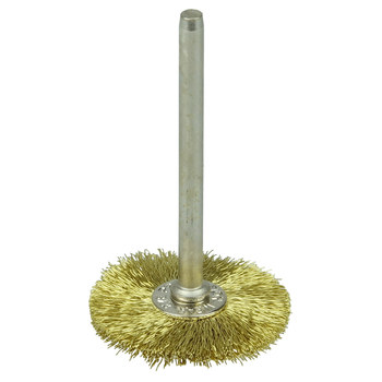 Weiler 26016 Cepillo de rueda - Rizado Latón cerda