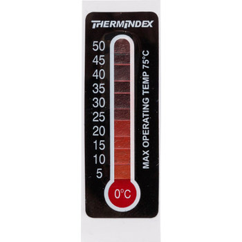 Imágen de Brady Negro/Rojo Poliéster TIL-7-0C-50C Etiqueta indicadora de temperatura (Imagen principal del producto)