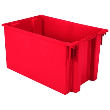 Imagen de Akro-mils 35300 3.7 ft³, 27.4 gal 100 lb Rojo Polímero de grado industrial Contenedor apilable (Imagen principal del producto)