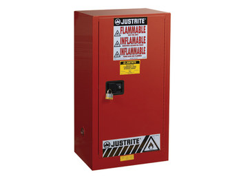 Imágen de Justrite Sure-Grip EX 20 gal Rojo Gabinete de almacenamiento de material peligroso (Imagen principal del producto)