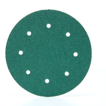 3M Green Corps Stikit 01661 Discos PSA - 8 pulg. - 36 - Muy áspero - Óxido de aluminio