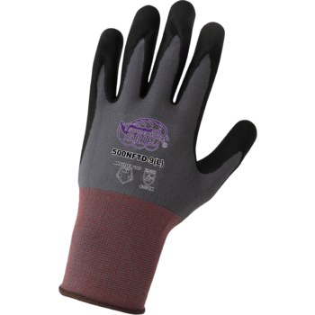 Global Glove Tsunami Grip 500NFTD Negro/Gris 8 Nailon Guantes de trabajo - 500nftd md