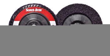 3M Scotch-Brite Clean & Strip XT Pro Carburo de silicio Disco de Cambio Rápido - Accesorio 27 - Diámetro 7 pulg. - Agujero Central 7/8 pulg. - 05587