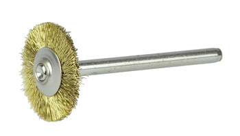 Weiler 26001 Cepillo de rueda - Rizado Latón cerda