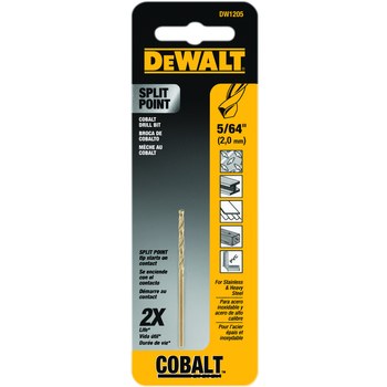 Imágen de DEWALT 135° Cobalto Broca DW1205 (Imagen principal del producto)