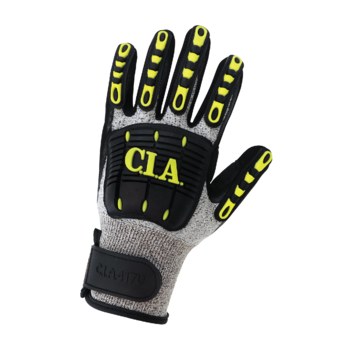 Global Glove Roughneck C I A CIA417V Negro Grande HDPE Guantes resistentes a cortes - cia417v lg