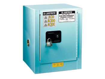 Imágen de Justrite Chemcor 4 gal Azul Gabinete de almacenamiento de material peligroso (Imagen principal del producto)