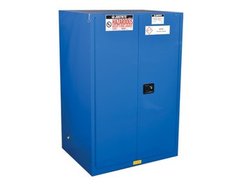 Justrite Sure-Grip EX Gabinete de almacenamiento de material peligroso 8690281 - 90 gal - Azul real - 16507