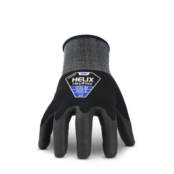 HexArmor Helix 1091 Negro/Gris 11 Mezcla de nylon calibre 15 Nailon Tejido Guantes de trabajo - 1091 sz 11