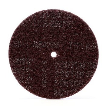 3M Scotch-Brite Óxido de aluminio Disco de desbaste - Mediano grado - Accesorio Eje - Diámetro 8 pulg. - Agujero Central 1/2 pulg. - Peso del contenedor de envío: 3.75 lb - 27746