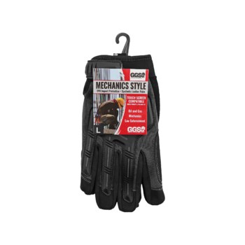 Global Glove Gris Grande Spandex Guantes de mecánico - Pulgar reforzado - 810033-29633