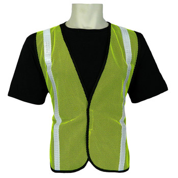 Imágen de Global Glove Frogwear GLO-10G Verde lima/Plateado Universal Plástico Malla Chaleco de alta visibilidad (Imagen principal del producto)