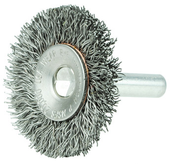 Weiler 17931 Cepillo de rueda - Rizado Acero inoxidable cerda