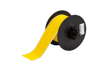 Brady UltraTemp B30C-2250-855-YL Rollo de etiquetas para impresora - 2.25 pulg. x 50 pies - Poliéster - Amarillo - B-855