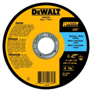 Imágen de DEWALT Rueda de corte 22358 (Imagen principal del producto)