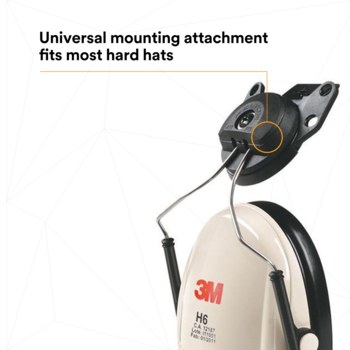 3M Peltor Optime H6P3E/V Orejeras de protección 08065 - 21 dB - Negro/Tostado