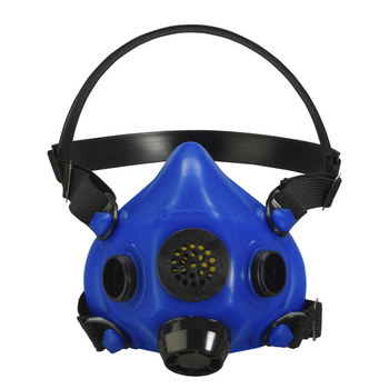 Imágen de North RU8500 Azul Grande Silicón Respirador de media máscara (Imagen principal del producto)