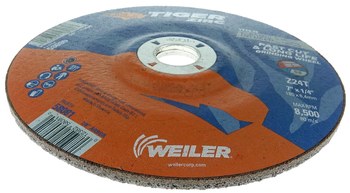 Weiler Tiger Zirc Disco esmerilador 58081 - 7 pulg. - Zirconio - 24 - T