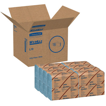 Kimberly-Clark Wypall L10 Limpiador 05120, Papel, - 9.3 pulg. x 10.25 pulg. - Azul
