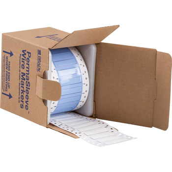 Imágen de Brady Blanco Transferencia térmica PS-250-2-WT-S-2 Manga para impresora de transferencia térmica troquelada (Imagen principal del producto)