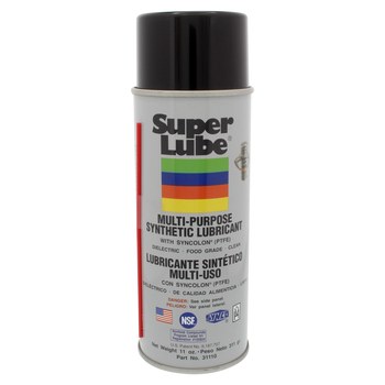 Super Lube Transparente Lubricante penetrante - 11 oz Lata de aerosol - Grado alimenticio - 31110