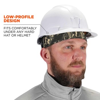 Ergodyne Chill-Its 6630 Verde Hi Cool/Felpa Casquete - 720476-12507