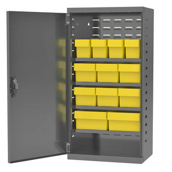 Imagen de Akro-mils ACS4CAST Akrodrawers 350 lb Carbón gris Revestido en polvo, Con textura Acero 18 ga No apilable Minigabinete seguro (Imagen principal del producto)