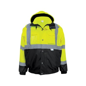 Global Glove FrogWear GLO-B2 Chaqueta bomber GLO-B2-L - tamaño Grande - Poliéster - Amarillo/negro - 02464