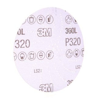 3M Hookit Recubierto Óxido de aluminio Morada Disco de velcro - Óxido de aluminio - 5 pulg. - P320 - Muy fino - 01707