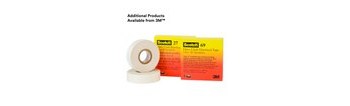 3M Scotch 69 Blanco Cinta aislante - 3/4 pulg. x 66 pies - Grosor 7 mil - 09910