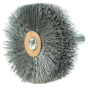 Weiler 17605 Cepillo de rueda - Rizado Acero cerda