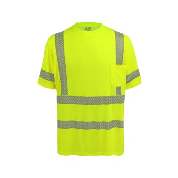 Global Glove FrogWear Camisa de alta visibilidad GLO-217 3X - 3XL - Bambú/Poliéster - Amarillo de alta vis./Verde - ANSI clase 3 - glo-217 3x