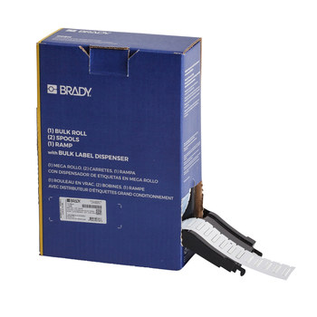 Imágen de Brady PermaSleeve Blanco Transferencia térmica BM-094-1-312 Etiquetas termorretráctiles para cables y alambres (Imagen principal del producto)