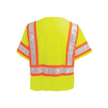 Global Glove Frogwear GLO-12LED Chaleco de alta visibilidad GLO-12LED-6XL - tamaño 6XL - Contraste de lima/Naranja - ANSI clase 3 - 02998