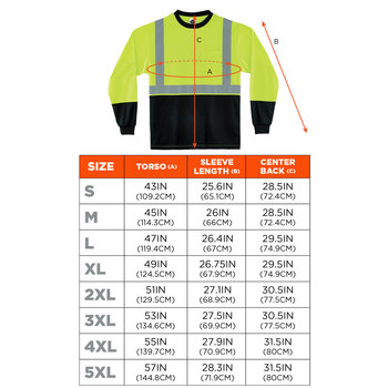 Ergodyne GloWear 8281BK Camisa de alta visibilidad 22634 - Grande - Tejido de poliéster - Lima/Negro - ANSI clase 2