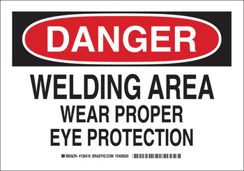 Imágen de Brady B-555 Aluminio Rectángulo Blanco Inglés Cartel de relámpago de arco eléctrico 126414 (Imagen principal del producto)