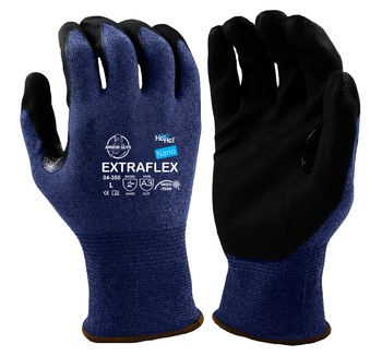 Armor Guys EXTRAFLEX 04-350 Azul/Negro Extrapequeño Hilo diseñado Guantes resistentes a cortes - armor guys 04-350 xs