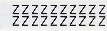 Imágen de Brady 97 Series Negro sobre blanco Interior/exterior Vinilo 97 Series Carta 9712-Z Etiqueta en forma de letra (Imagen principal del producto)