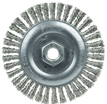 Weiler Roughneck 08806 Cepillo de rueda - Anudado - Circular trenzado Acero inoxidable cerda