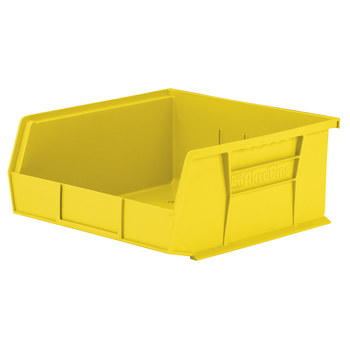 Imagen de Akro-mils Akrobin 50 lb Amarillo Polímero de grado industrial Colgado/Apilado Contenedor de almacenamiento (Imagen principal del producto)