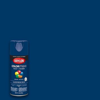 Krylon COLORmaxx Pintura en aerosol - Brillo Azul real - 16 oz - 05535