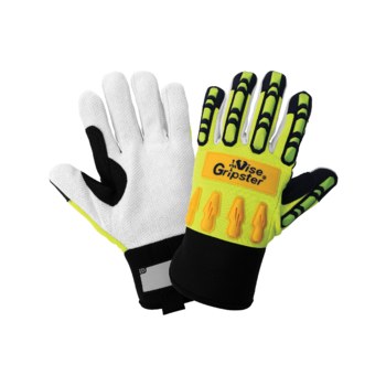 Imágen de Global Glove Vise Gripster Amarillo de alta vis./Verde Grande Guantes resistentes a impactos (Imagen principal del producto)