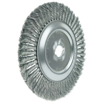 Weiler 08189 Cepillo de rueda - Anudado - Torsión estándar Acero cerda