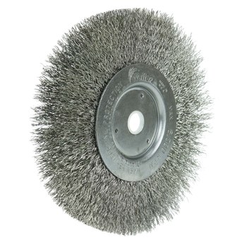 Weiler 01705 Cepillo de rueda - Rizado Acero inoxidable cerda